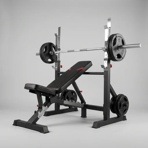 XMark Adjustable Olympic Weight Bench view 2